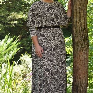 Cape maxi dress custom